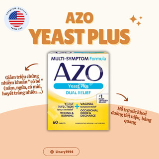 [LINARY1994] Viên uống AZO YEAST PLUS - Azo vàng (CÓ CHE TÊN)