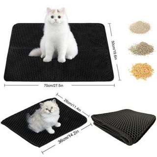 Thảm Hứng Cát Mèo - Thảm Chống Văng Cát Mèo Size Lớn 60x45cm