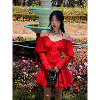 Hana red ~ đầm đỏ siêu dễ thương
