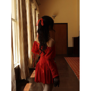 Hana red ~ đầm đỏ siêu dễ thương