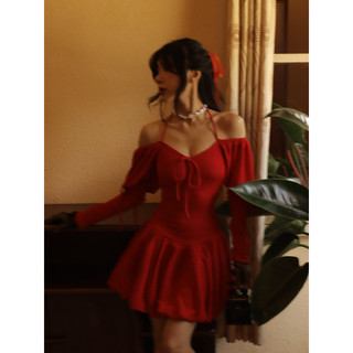 Hana red ~ đầm đỏ siêu dễ thương