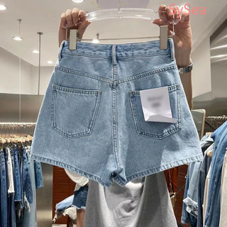 [bigsize 55-100kg] Short Jeans Trơn Basic trơn Xanh Đậm , Xanh Nhạt  Bigsize Nữ 55-100kg SAN JEANS BIGSIZE