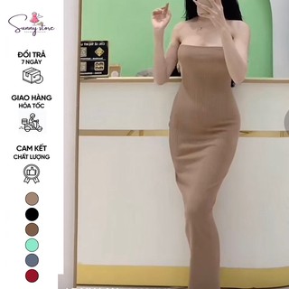 Đầm body cúp ngực dáng dài có mút (LV192)