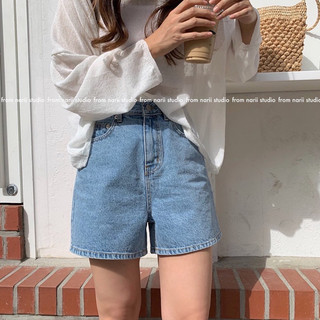 [bigsize 55-100kg] Short Jeans Trơn Basic trơn Xanh Đậm , Xanh Nhạt  Bigsize Nữ 55-100kg SAN JEANS BIGSIZE