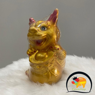 Ống heo đất tiết kiểm rồng vàng tài lộc 3d - heo đất hình rồng 3d - lợn đất hình rồng 3d