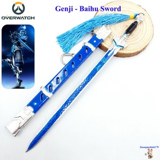 Mô hình Overwatch Genji Baihu kiếm hợp kim 22cm
