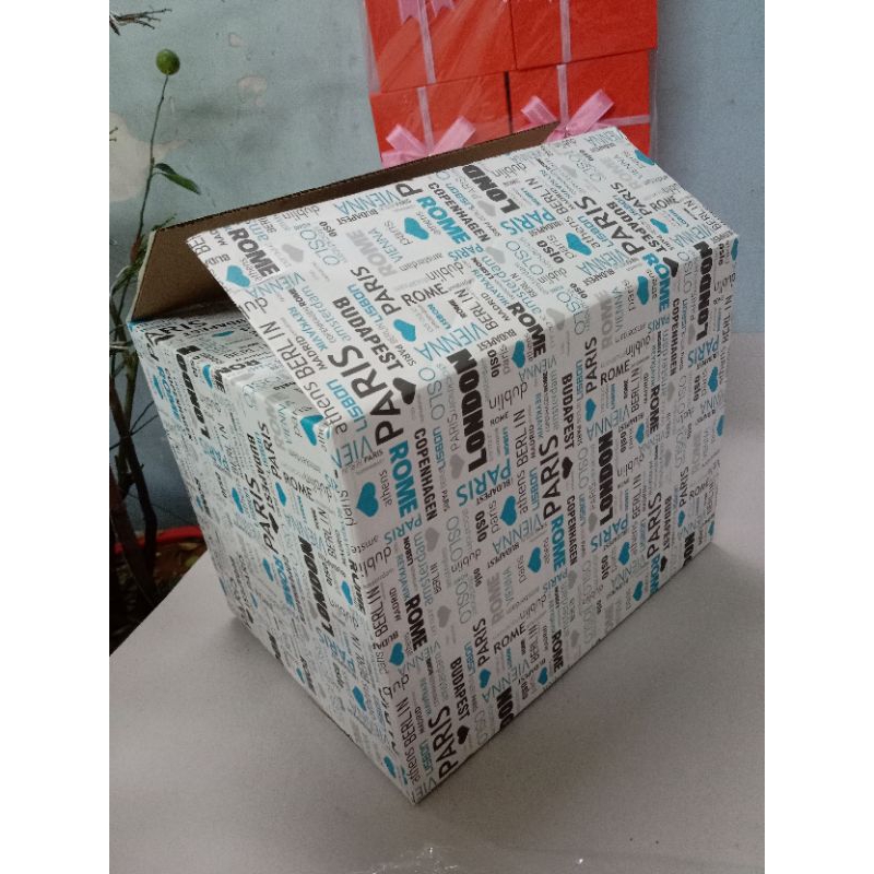 Hộp quà thùng carton 30x40 cao 30cm/80k