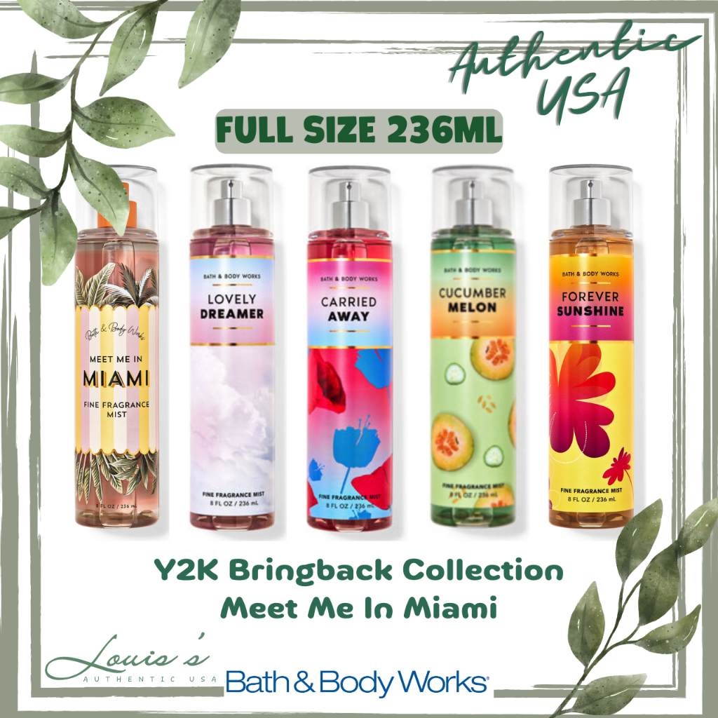 [ FULL ] Body mist LOVELY DREAMER | CARRIED AWAY | CUCUMBER SUNSHINE - Xịt thơm Bath & Body Works