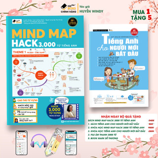 Sách - Combo Mindmap Hack 3000 Từ Vựng Và Tiếng Anh Cho Người Mới Bắt Đầu - Tặng Khoá Học Chi Tiết - Hitbooks