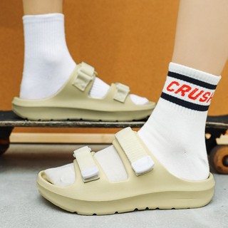 Dép nữ 2 quai dây dán, SAKI, hai quai dây dù điều chỉnh size chân, chọn chuẩn size