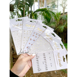 Sticker bông hoa 🌷🌹🌸 - Miếng dán móng tay 3D nail sticker mẫu stick hoa hot nhất 2024