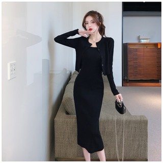 Váy Len Bầu Mùa Đông Dày Dặn Ấm Áp Dài Tay Cổ Đức