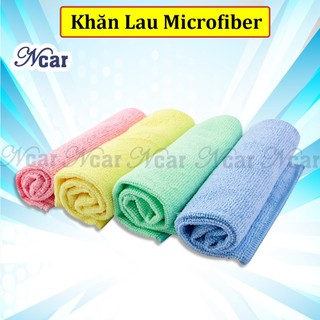 Khăn lau xe ô tô microfiber siêu thấm hút 40x38cm nhiều màu - khăn lau kính, lau xe ô tô chuyên dụng, lau bếp