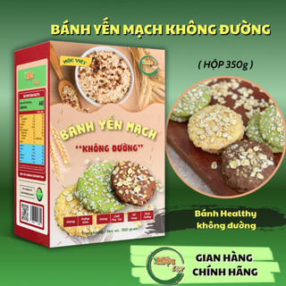  Bánh yến mạch không đường Bánh ăn kiêng tiểu đường hộp 350g chính hãng Mộc Việt 