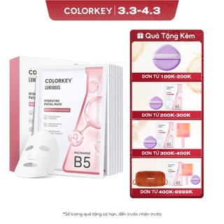  - Mặt Nạ Giấy COLORKEY LUMINOUS Vitamin B5 Cấp Ẩm PHIÊN BẢN NÂNG CẤP 10 miếng/hộp