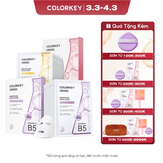 - Combo 3 Hộp 3 màu Mặt Nạ Giấy COLORKEY LUMINOUS Vitamin B5 10 miếng/hộp