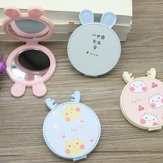 Gương gấp mini 2 mặt tai thỏ siêu xinh tiện lợi