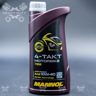 Nhớt Xe Số Bốc Êm Nhẹ Máy Ester - Mannol Motorbike 4-Takt 7812 Fully Synthetic Ester API SN Jaso MA2