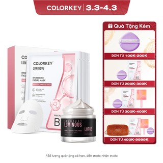 COMBO Mặt Nạ COLORKEY LUMINUOS - 1 Hộp Mặt Nạ B5*10 Miếng + 1 Hộp Mặt Nạ Bùn 60g Cho Làn Da Sáng Mịn Màng