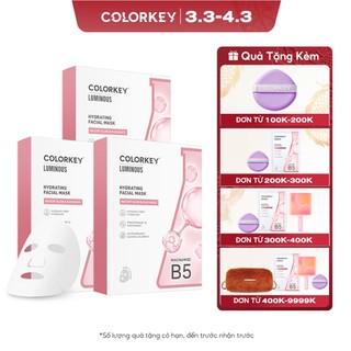  - Combo 3 Hộp Cùng Màu Mặt Nạ Giấy COLORKEY LUMINOUS Vitamin B5 10 miếng/hộp