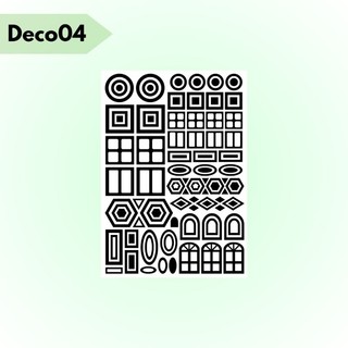 Stickers trang trí sổ - deco shapes