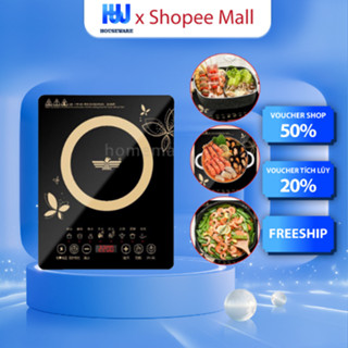 Bếp Từ Cảm Ứng PESKOE Mặt Kính Chịu Nhiệt, Bếp Từ Đơn 2200W Làm Nóng Nhanh Với 8 Chế Độ Nấu, Hẹn Giờ Ngắt Thông Minh NEW