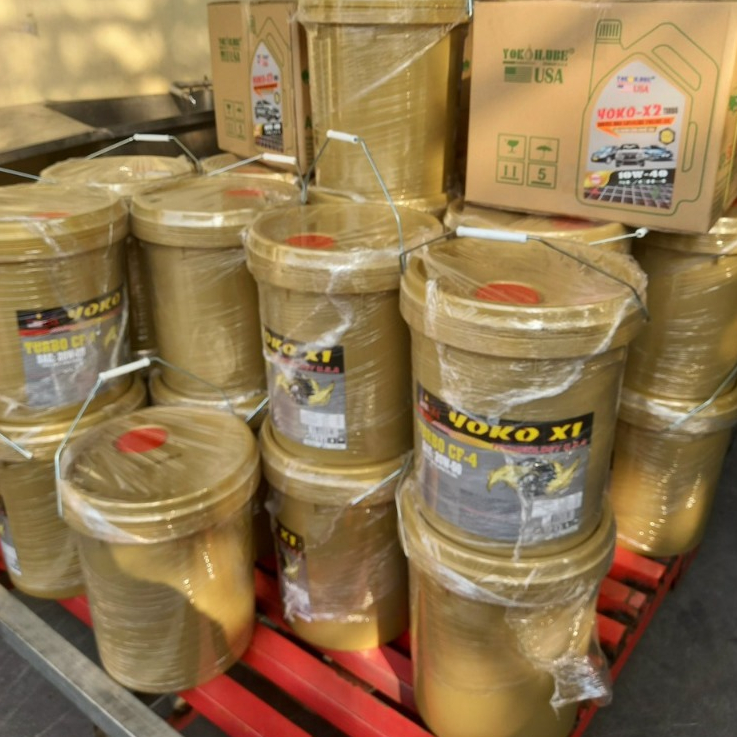 DẦU NHỜN ĐỘNG CƠ TURBO DIESEL, YOKO X1 - CF-4 (15W40) - 18L