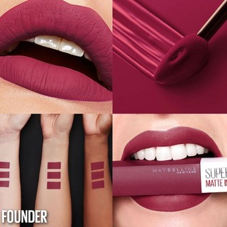 Son Môi màu (115 founder)Maybelline SuperStay Matte Ink Longwear Liquid Lipstick 5mL
