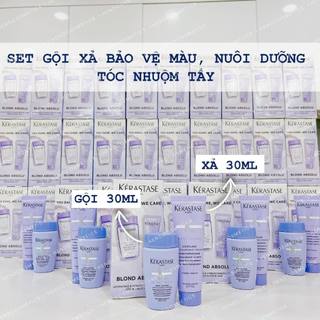 Set gội xả nuôi dưỡng tóc tẩy Kerastase Blond Travel size 30ml