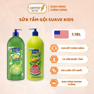  Sữa Tắm Gội Và Xả Cho Trẻ Em Suave Kids 3in1 Của Mỹ chai vòi 532ml và 1.18l 