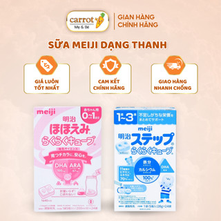 Sữa meiji - 648gr,24 thanh 0-1 và 1-3 - nội địa nhật