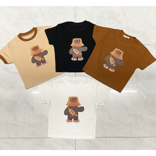 ÁO CROPTOP ÔM CHỨ GẤU QUAY LƯNG LOVE
