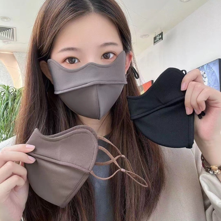 Khẩu Trang 5D Chống Nắng Chống Tia UV Dày Ấm Thoáng Khí
