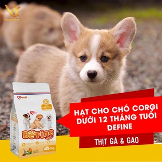 Thức ăn cho chó corgi dưới 12 tháng tuổi | hạt cho chó corgi con gói 500g & 2kg | vc pet shop