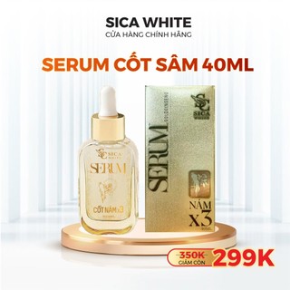 Serum nám sica white cốt sâm 40ml, dưỡng da trắng hồng, sáng da, mờ thâm, sạm, nám - sica white
