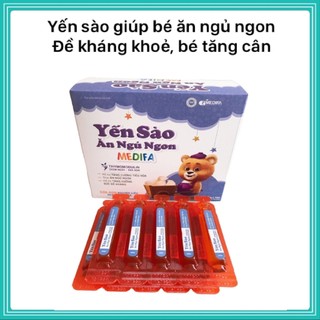 Yến Sào Ăn Ngủ Ngon Medifa - Bé Ăn Thun Thút Hộp 20 ống x 10ml