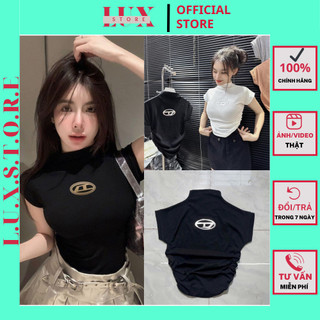 Áo thun tăm - áo thun bozip cổ 3p in logo chữ fom ôm phong cách cực trẻ trung