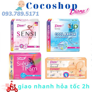 Băng vệ sinh Diana các loại hằng ngày- Ban ngày- Ban đêm