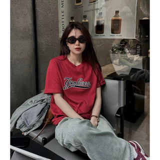 Áo thun 3158 yankess form rộng unisex chất cotton khô loại 1, thoáng mát, thấm hút mồ hôi - gunn