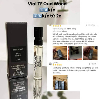 Vial nước hoa Tom Ford mùi Oud Wood