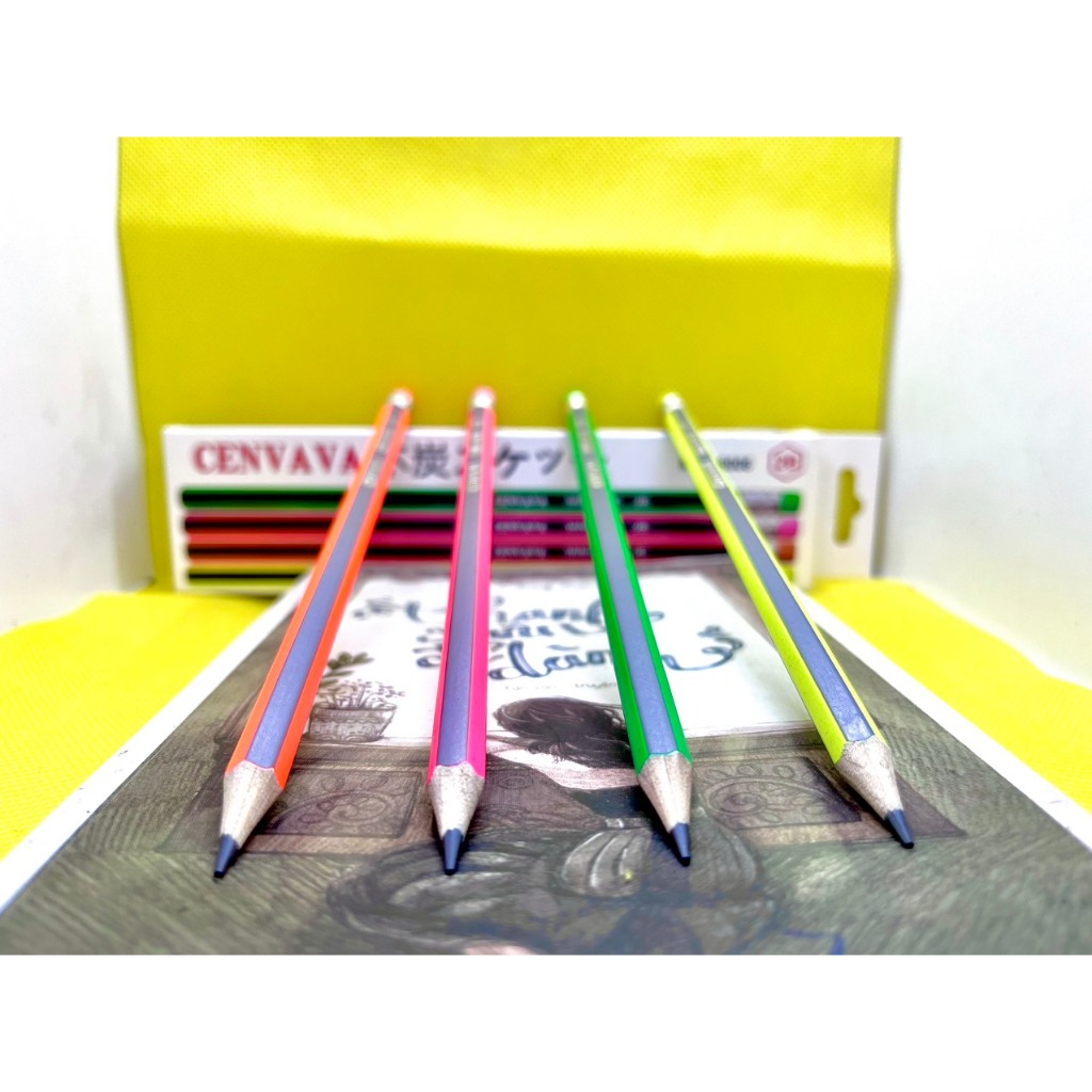 Bút chì sọc Neon Cenvava 6006 - 2B