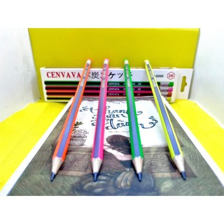 Bút chì sọc Neon Cenvava 6006 - 2B