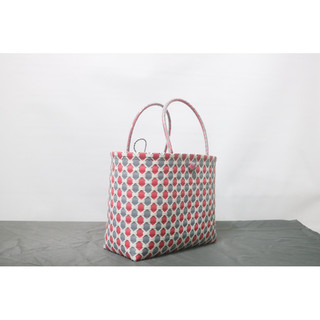 Combo 3 giỏ đan tay, giỏ đan dây nhựa giỏ handmade