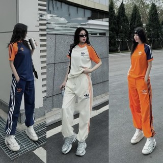 Bộ cotton adidas bùi trà chất cotton cao cấp - bộ cotton adidas nam nữ phong cách boy phố hot trend bùi trà hot trend