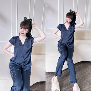 Đồ bộ Latin phối ren cao cấp 50-90kg bigsize mịn rũ