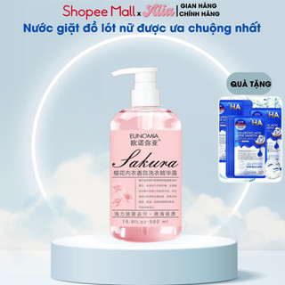 Nước giặt đồ lót cho nữ hương hoa anh đào EUNOMIA Sakura 500ml sạch khuẩn, PH cân bằng