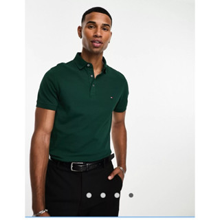 Áo thun nam có cổ polo hiệu Tom my xanh