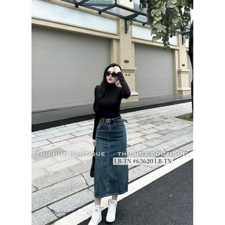 Chân Váy Jean Dài Kèm Đai BB