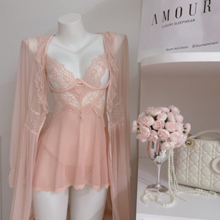  SP200 308 Set Váy ngủ 2 dây Đầm ngủ mặc nhà hàng Quảng Châu 