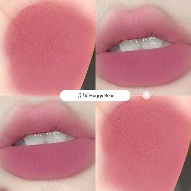 Bộ 5 Son Môi MA,GIC CA,SA Màu Nhung Lì Thiết Kế Hình Gấu Đáng Yêu MOW Cosmetics SM13